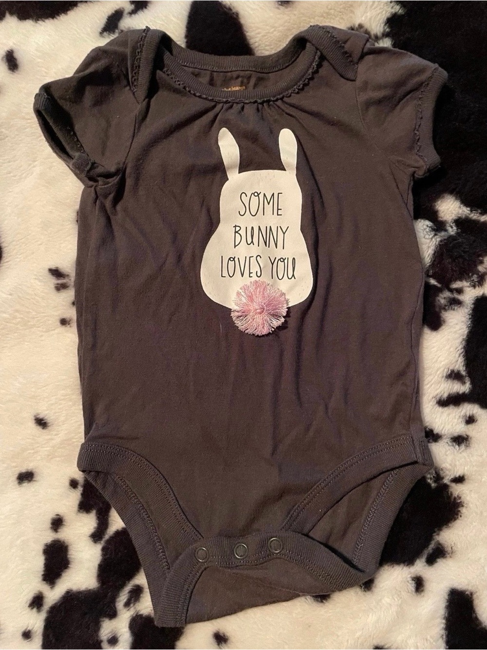 Jumping Beans Softest Bodysuit Bunny Infant Onesie Size 6 Months